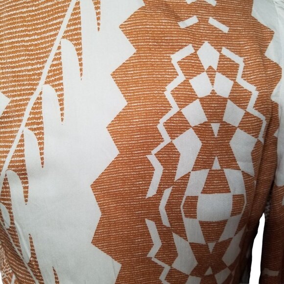 VaVa By Joy Han Freya Tan White Bohemian Drawstring Waist Maxi Dress Sma… - Picture 4 of 10